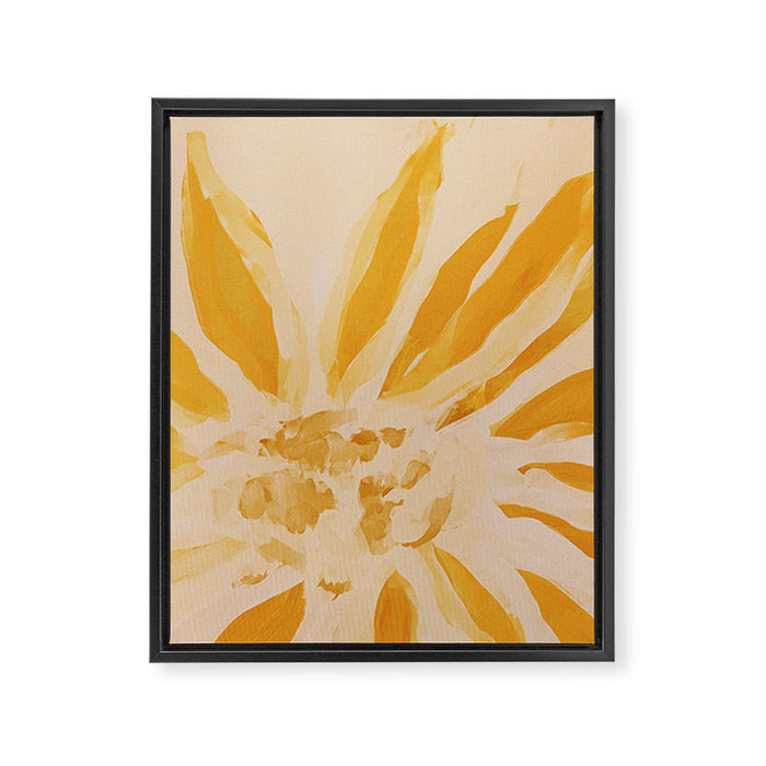 Sun Blooming Flower Framed Canvas Print Gallery Image 1