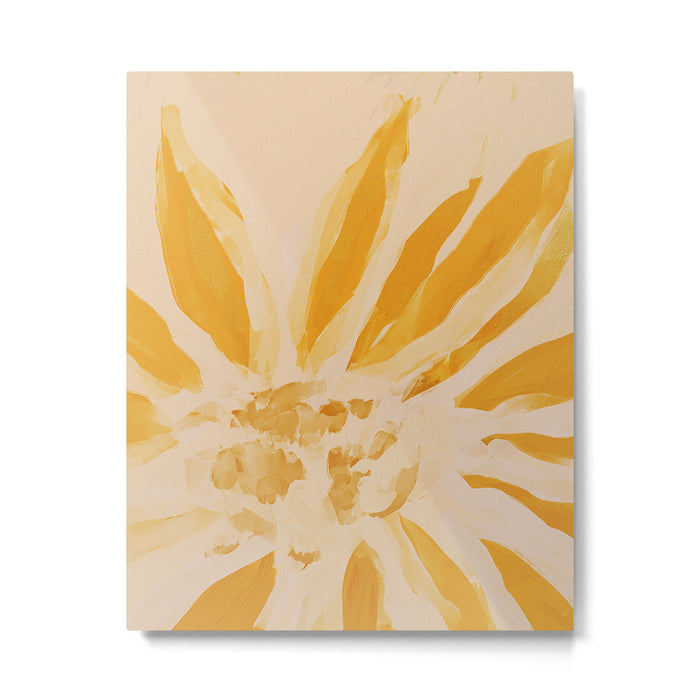 Sun Blooming Flower Metal Print Gallery Image 1