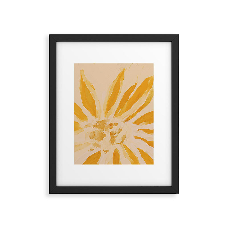 Sun Blooming Flower Framed Art Print Gallery Image 6