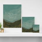 "Take Heart, Dear Traveller, Light Will Meet You In Wild Places." | Landscape Design Canvas Print Gallery Image 3
