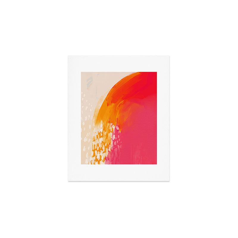 The Bright Abstract Waterfall Art Print Gallery Image 1