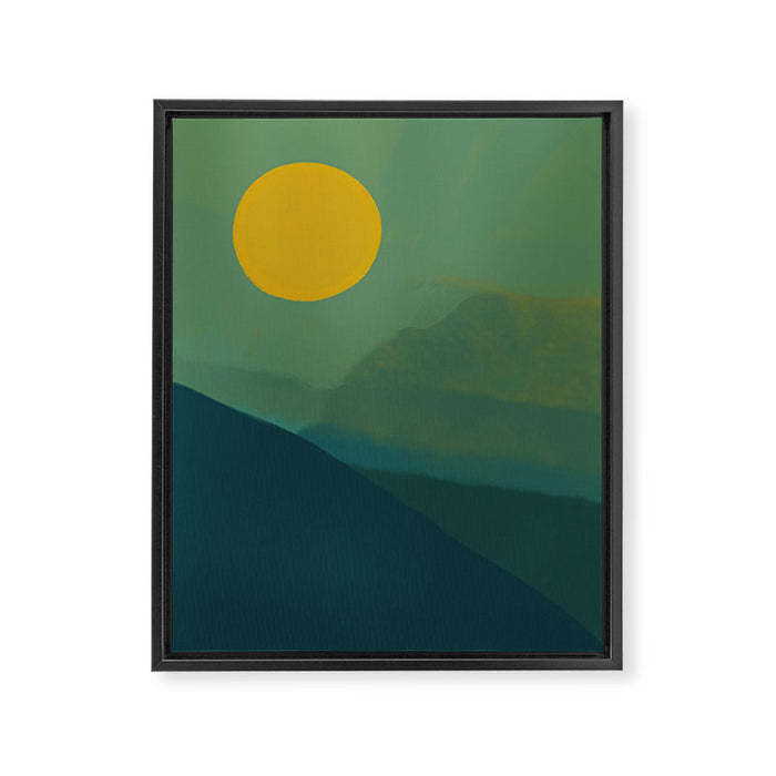 The Hills Felt Green That Evening Framed Canvas Print Gallery Image 1