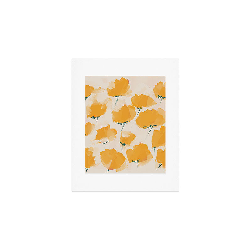 The Yellow Flowers Art Print Gallery Image 1