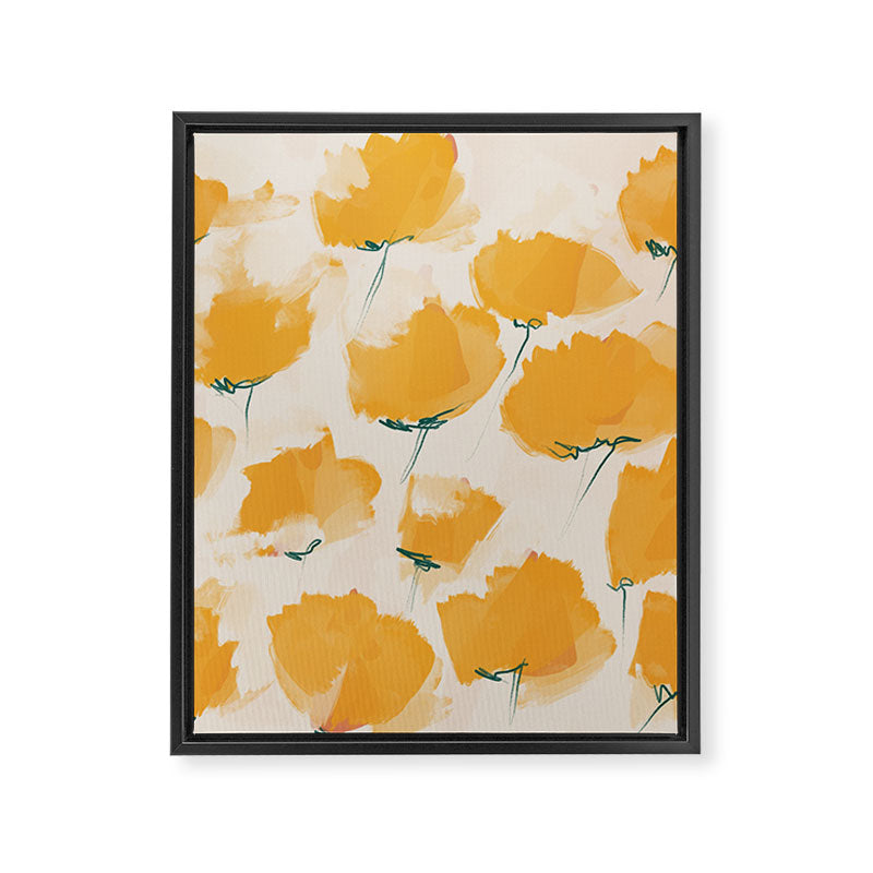 The Yellow Flowers Framed Canvas Print Gallery Image 8