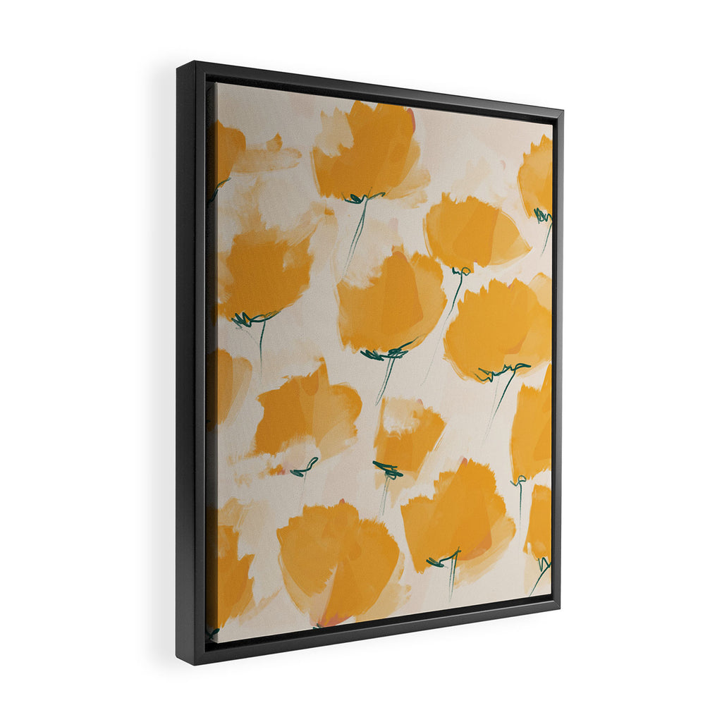 The Yellow Flowers Framed Canvas Print Gallery Image 2