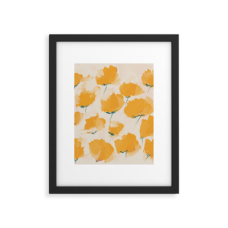 The Yellow Flowers Framed Art Print Gallery Image 4