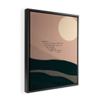 "Today I Will Find Peace Running Wild In The Chaos Of Things." Framed Canvas Print Gallery Image 2