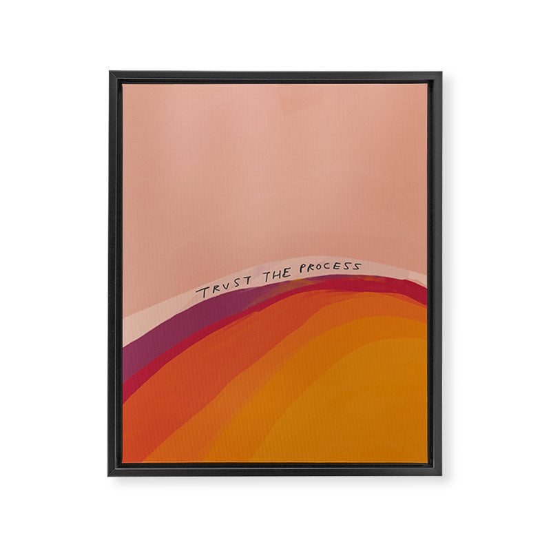 Trust The Process Framed Canvas Print Gallery Image 8