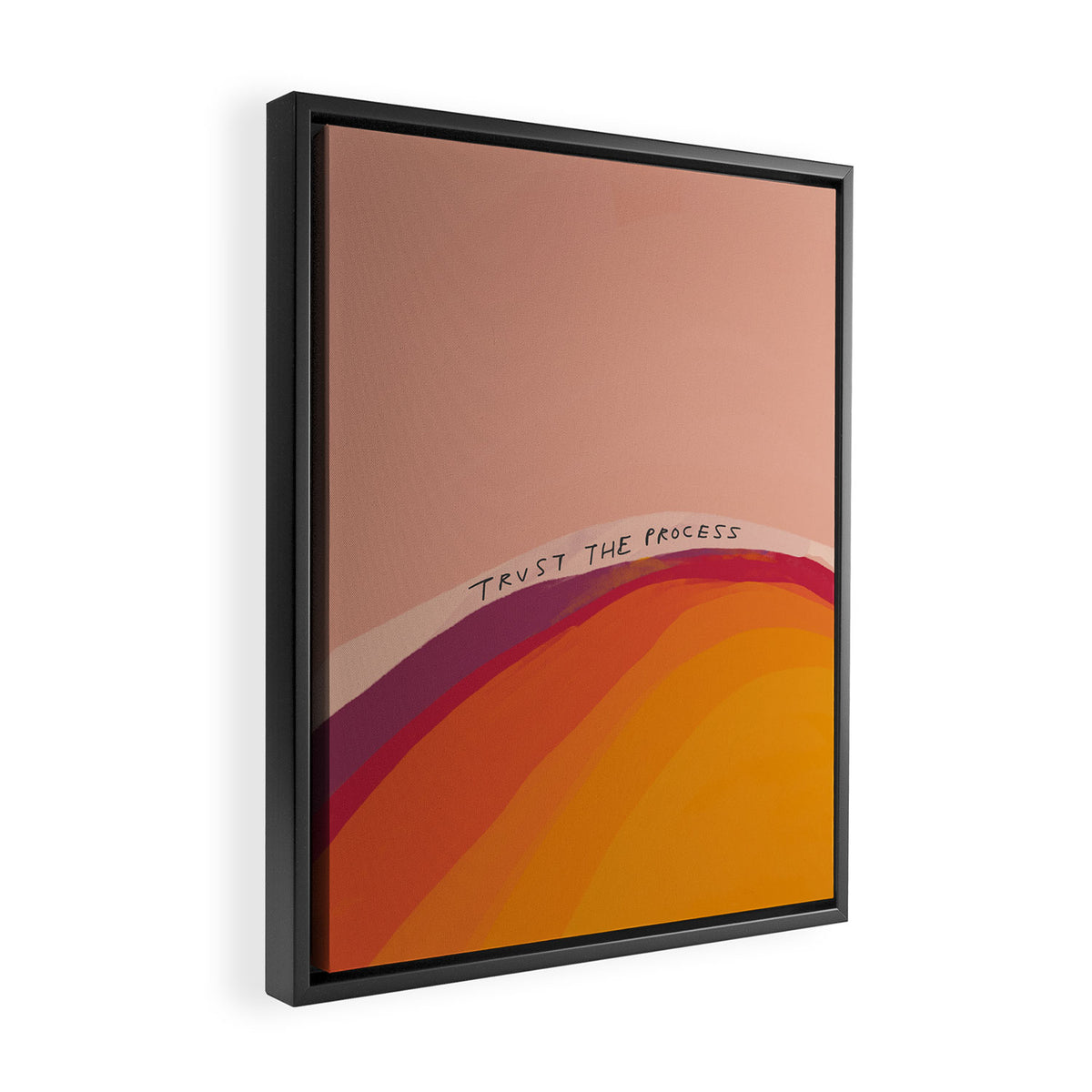Trust The Process Framed Canvas Print Gallery Image 2
