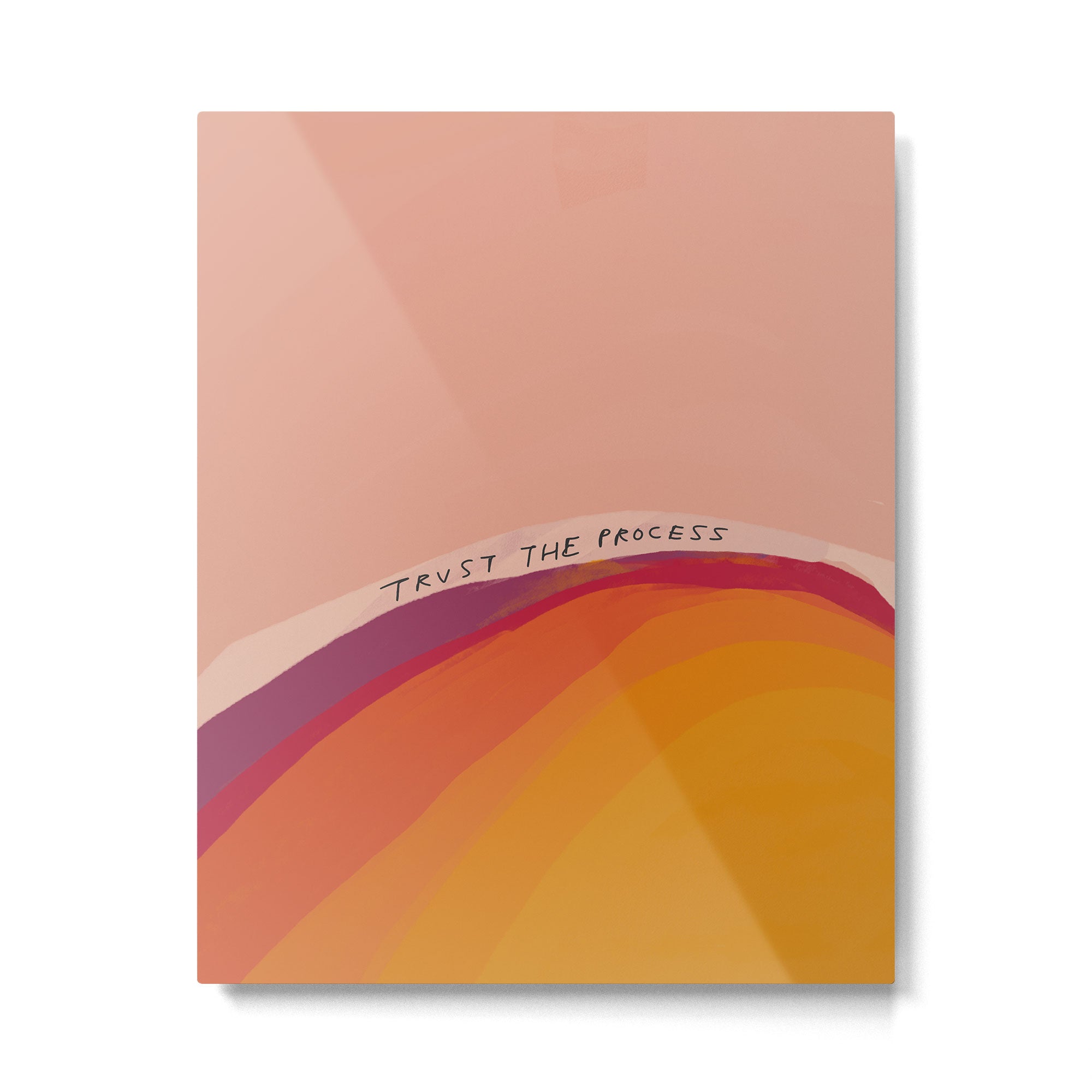 Trust The Process Metal Print Gallery Image 6