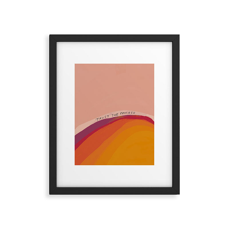 Trust The Process Framed Art Print Gallery Image 6