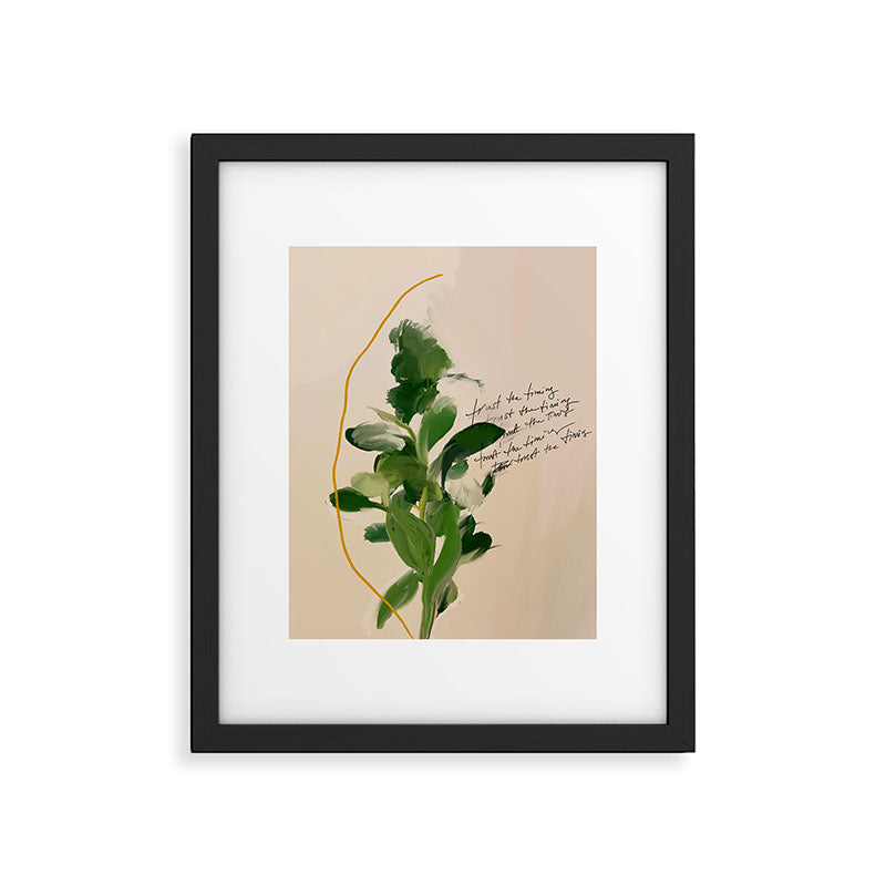 "Trust The Timing." Framed Art Print Gallery Image 6