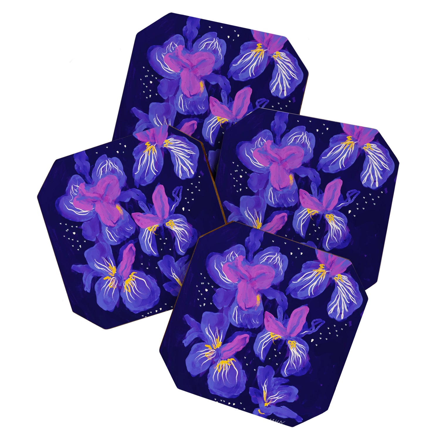 Under The Neon Floral Coaster Gallery Image 1