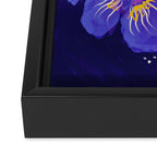 Under The Neon Floral Framed Canvas Print Gallery Image 3