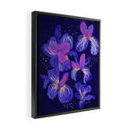 Under The Neon Floral Framed Canvas Print Gallery Image 2