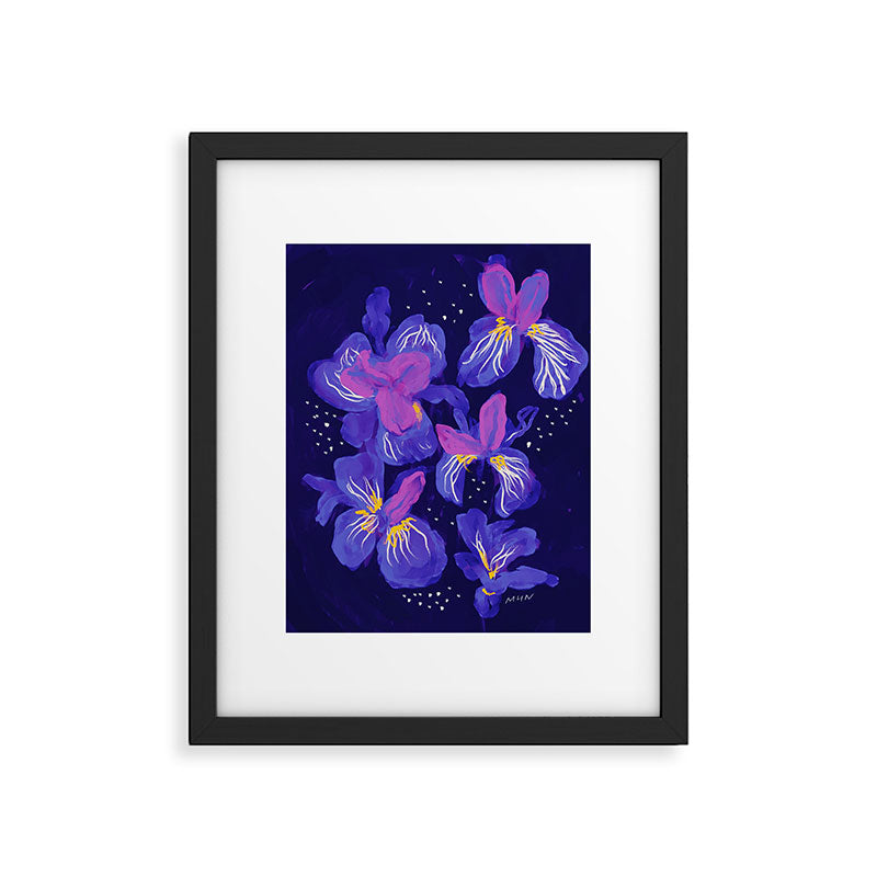 Under The Neon Floral Framed Art Print Gallery Image 6
