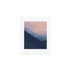Waves In Texture - Blue & Beige Art Print Gallery Image 1