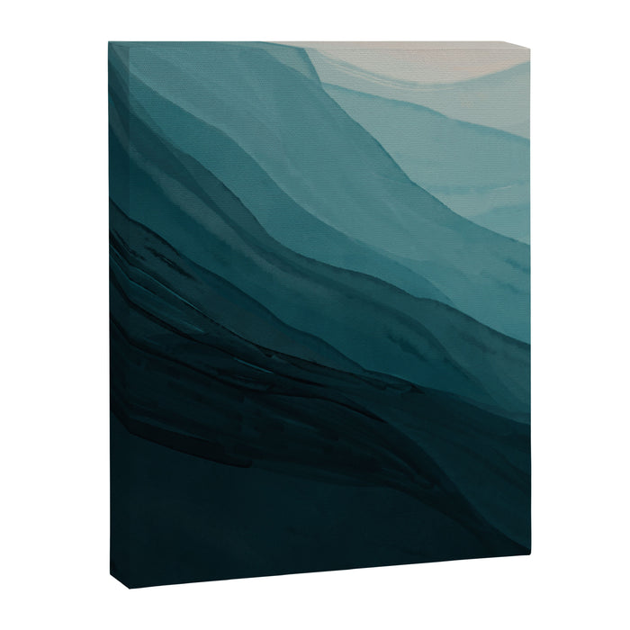 Waves Into The Depths | Wave Texture Design Canvas Print Gallery Image 1