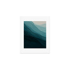 Waves Into The Depths | Wave Texture Design Art Print Gallery Image 1