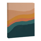 Waves On Sunset Hill | Waves Texture Design Canvas Print Gallery Image 8
