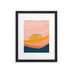 Wholeness Over Perfection | Waves Hand Lettering Design Framed Art Print Gallery Image 4