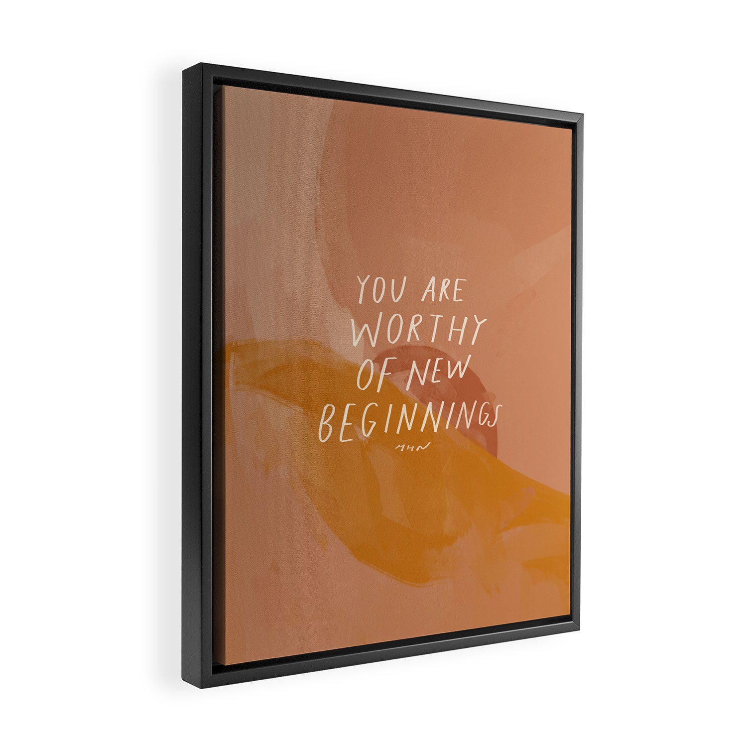 Worthy of New Beginnings  Framed Canvas Print Gallery Image 2