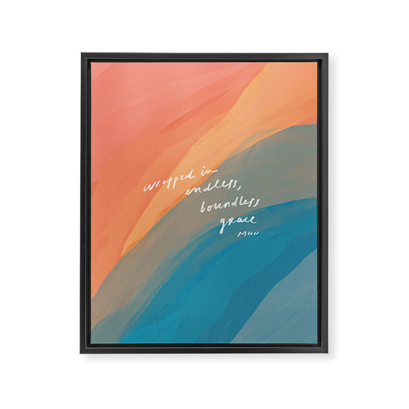 wrapped in endless, boundless grace Framed Canvas Print Gallery Image 8