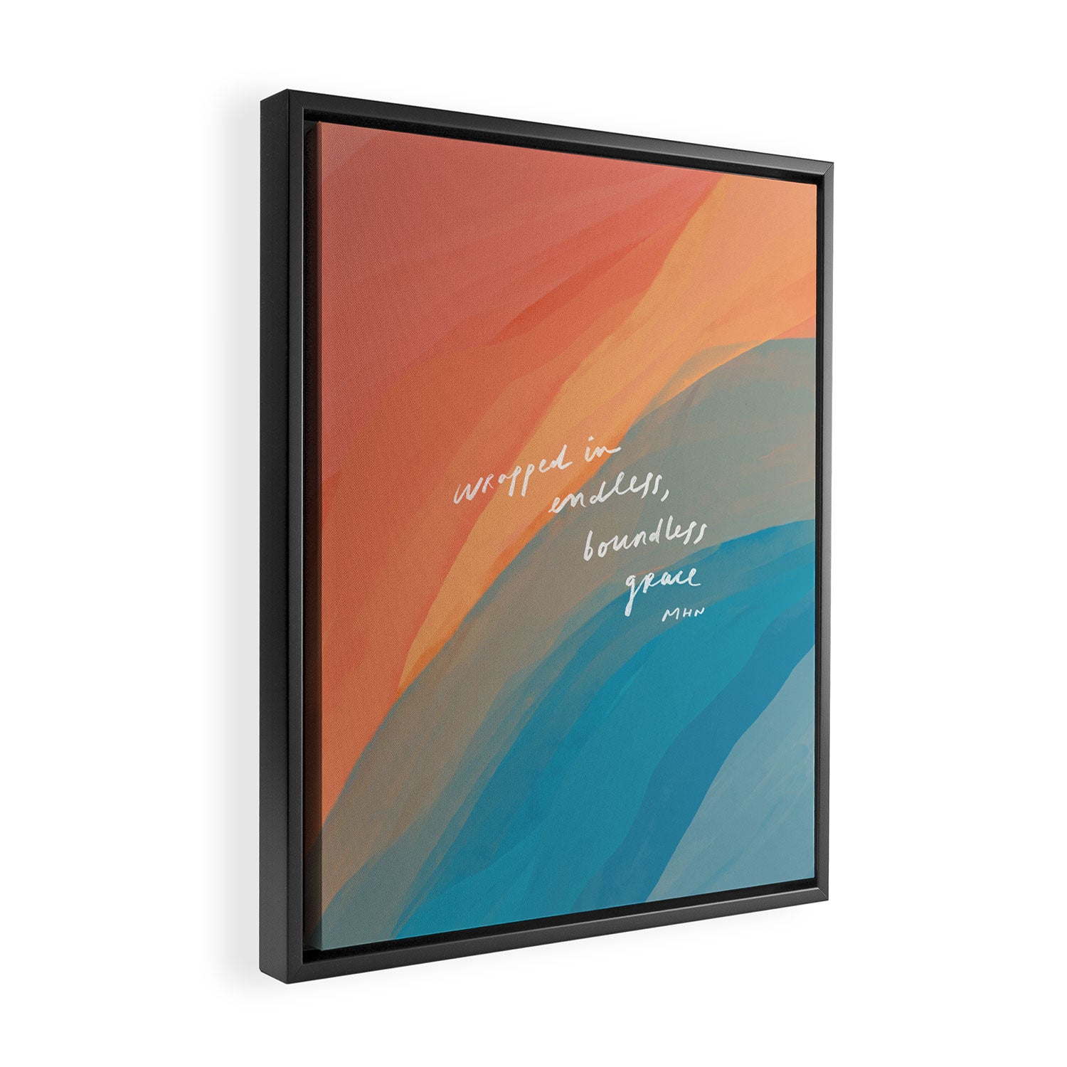 wrapped in endless, boundless grace Framed Canvas Print Gallery Image 2