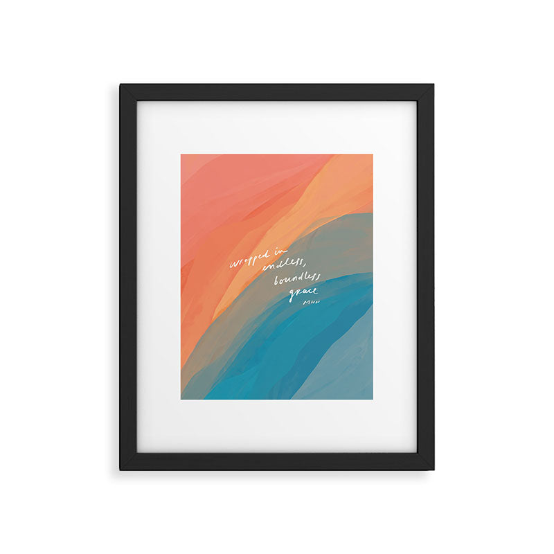 wrapped in endless, boundless grace Framed Art Print Gallery Image 6