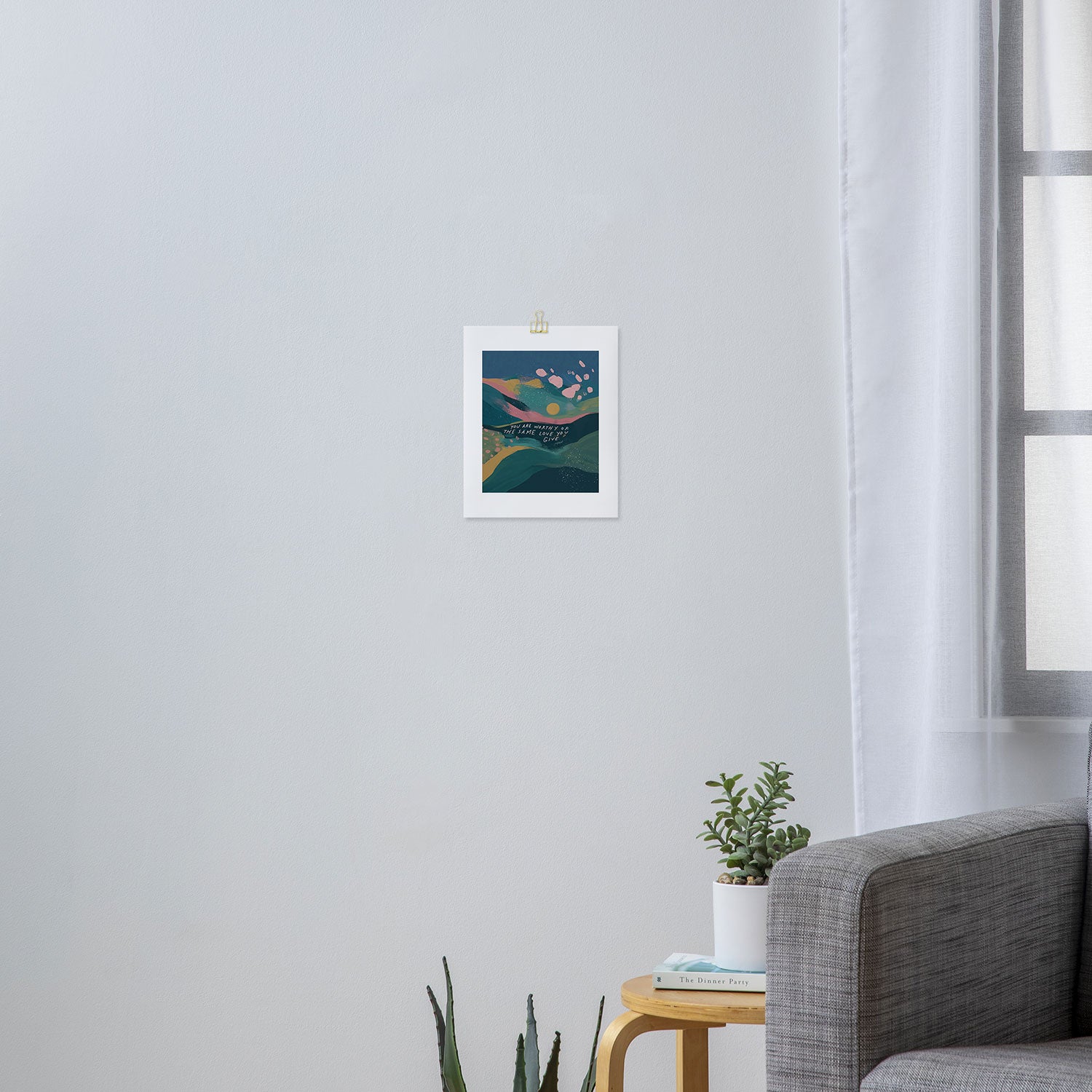 "You Are Worthy Of The Same Love You Give." Art Print Gallery Image 3