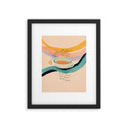 You are worthy of the time it takes to do the things that heal your heart - cup of tea art Framed Art Print Gallery Image 4