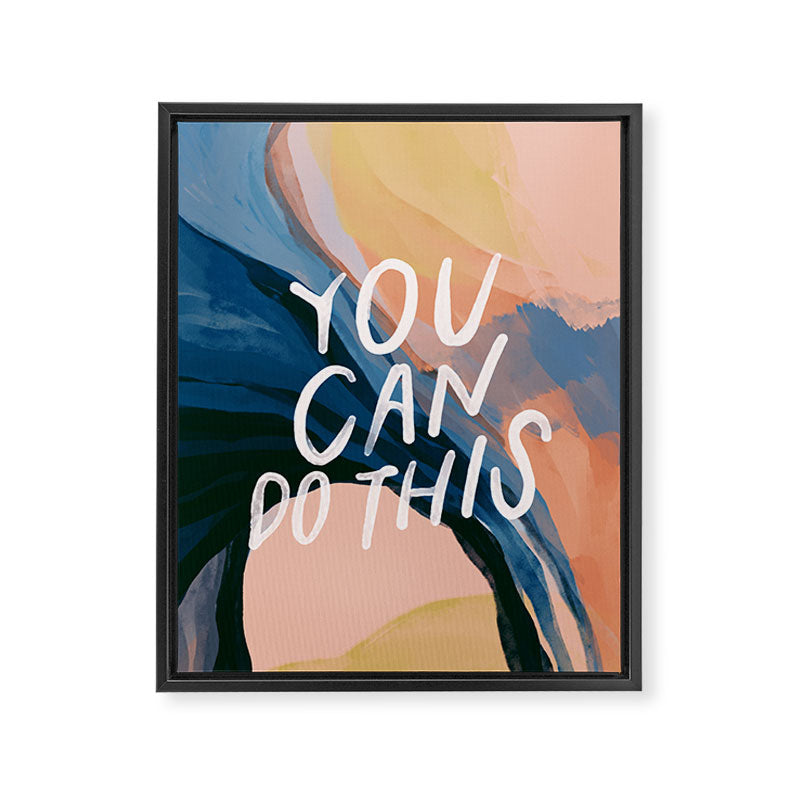You Can Do This! Framed Canvas Print Gallery Image 8