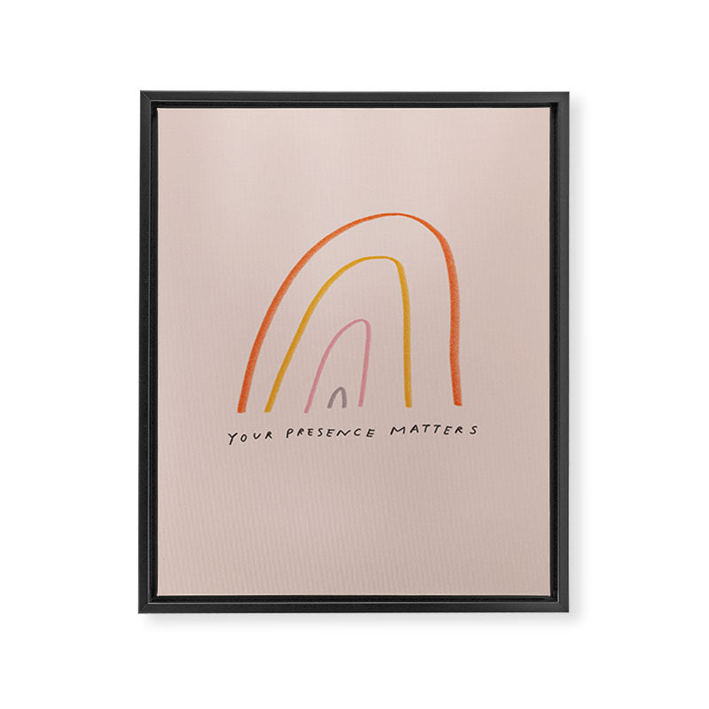 "Your Presence Matters" Framed Canvas Print Gallery Image 8