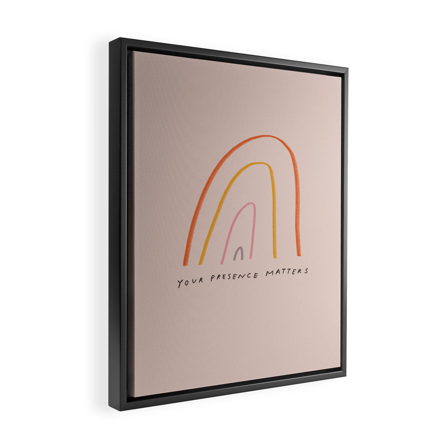 "Your Presence Matters" Framed Canvas Print Gallery Image 2
