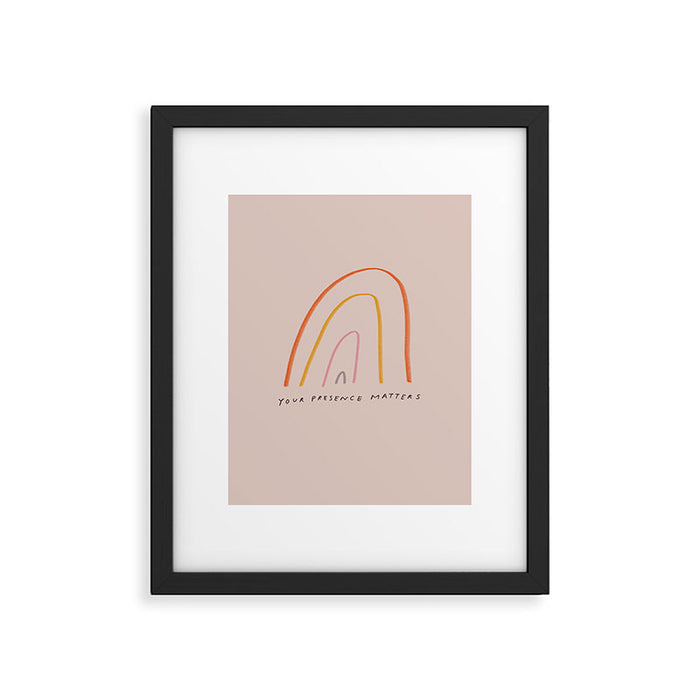 "Your Presence Matters" Framed Art Print Gallery Image 1