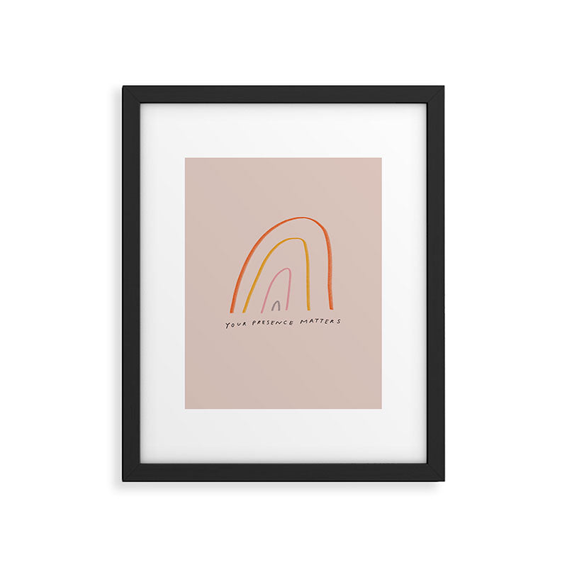 "Your Presence Matters" Framed Art Print Gallery Image 4