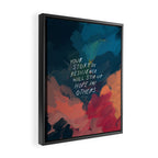"Your Story Of Resilience Will Stir Up Hope In Others." Framed Canvas Print Gallery Image 2