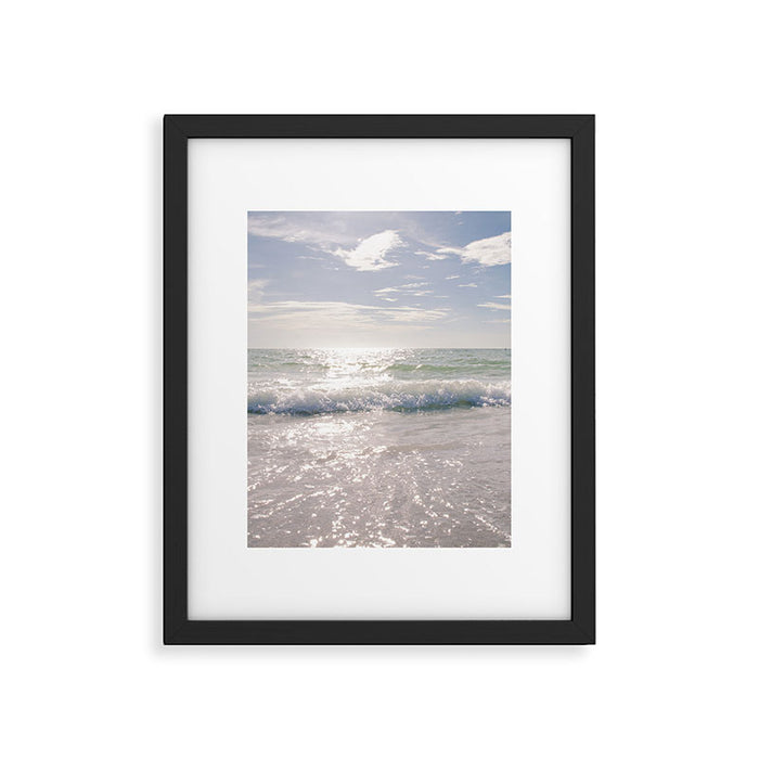 Glittery Sea Framed Art Print Gallery Image 1