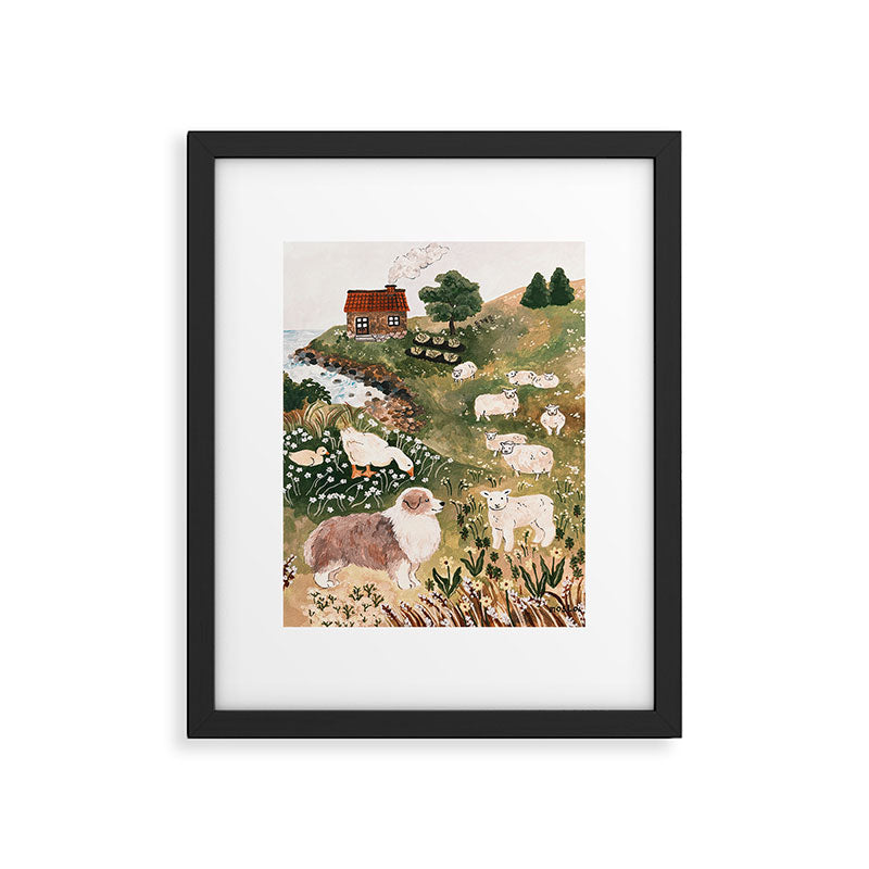 guide to walking trails Framed Art Print Gallery Image 1