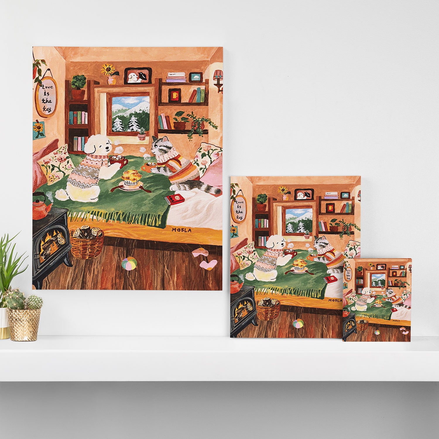 hot cocoa Canvas Print Gallery Image 3