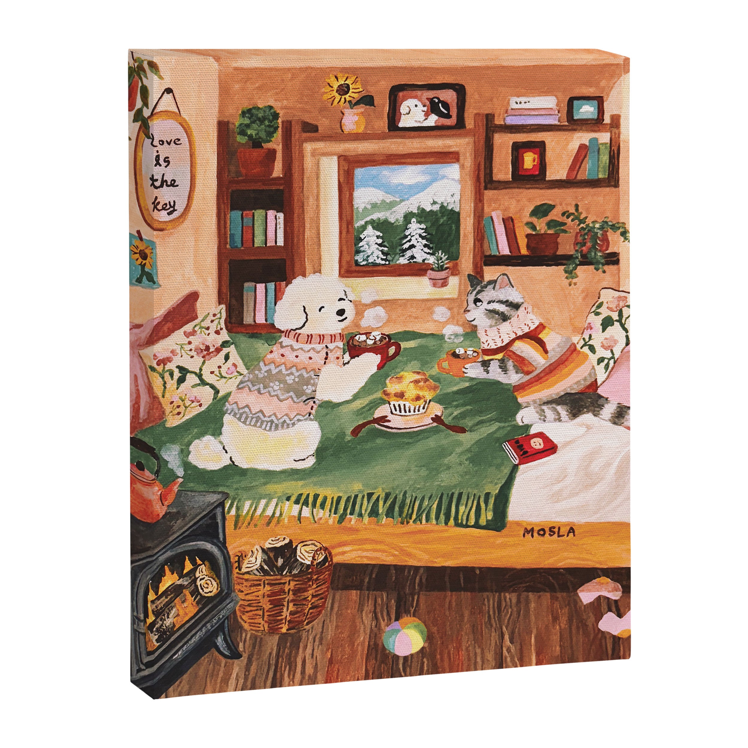 hot cocoa Canvas Print Gallery Image 3