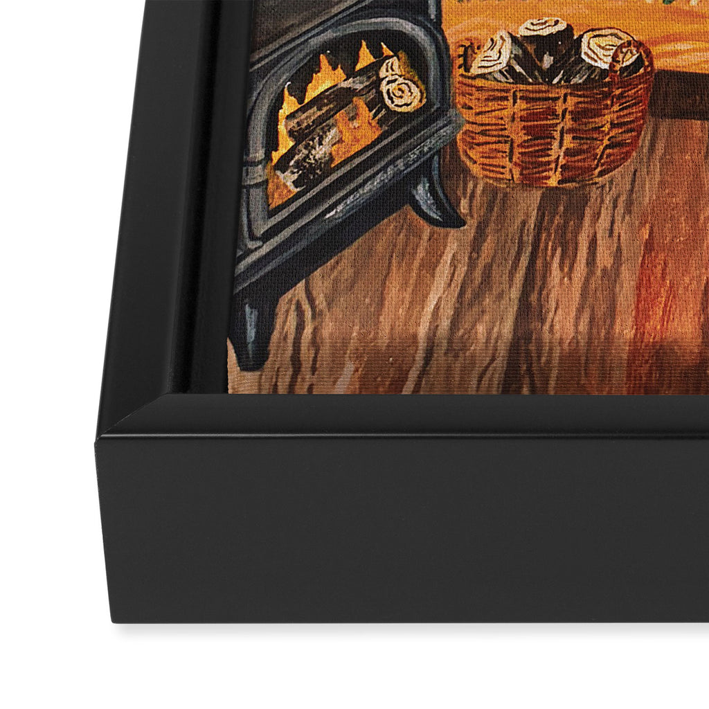 hot cocoa Framed Canvas Print Gallery Image 3