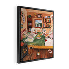 hot cocoa Framed Canvas Print Gallery Image 2