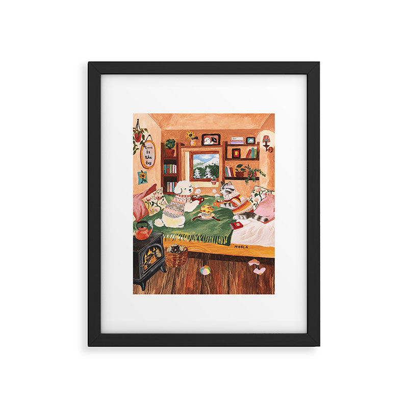 hot cocoa Framed Art Print Gallery Image 5