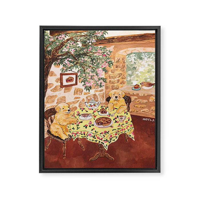 perfect raspberry pie Framed Canvas Print Gallery Image 1