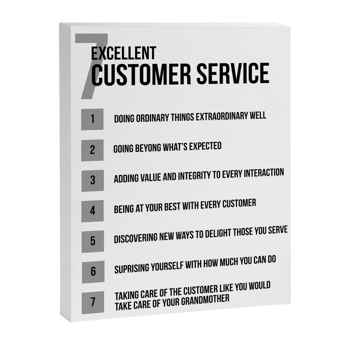7 Excellent Customer Service, Customer Service Quotes, Quote To Print Canvas Print Gallery Image 6