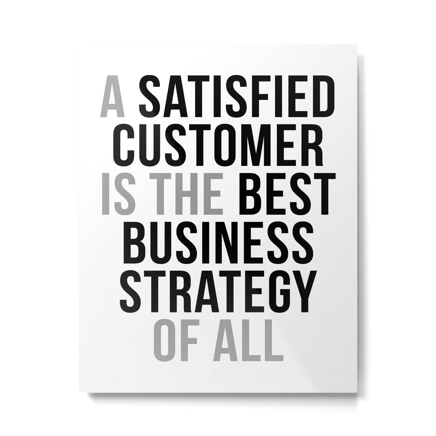 A Satisfied Customer, Office Decor, Office Wall Art, Office Art, Office Gifts Metal Print Gallery Image 4