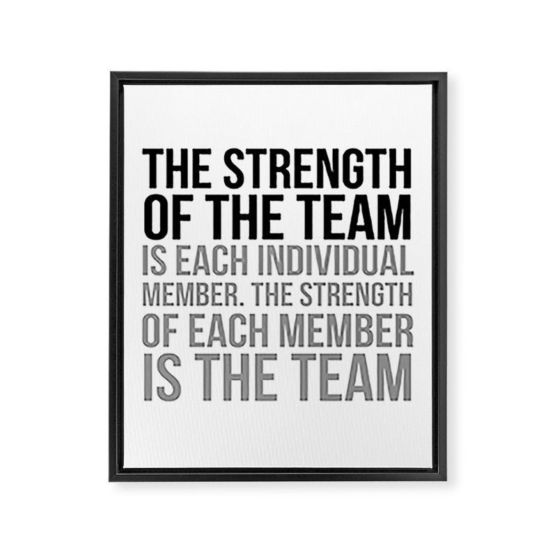Team Work Quotes, Office Decor, Office Wall Art, Office Art, Office Gifts Framed Canvas Print Gallery Image 6