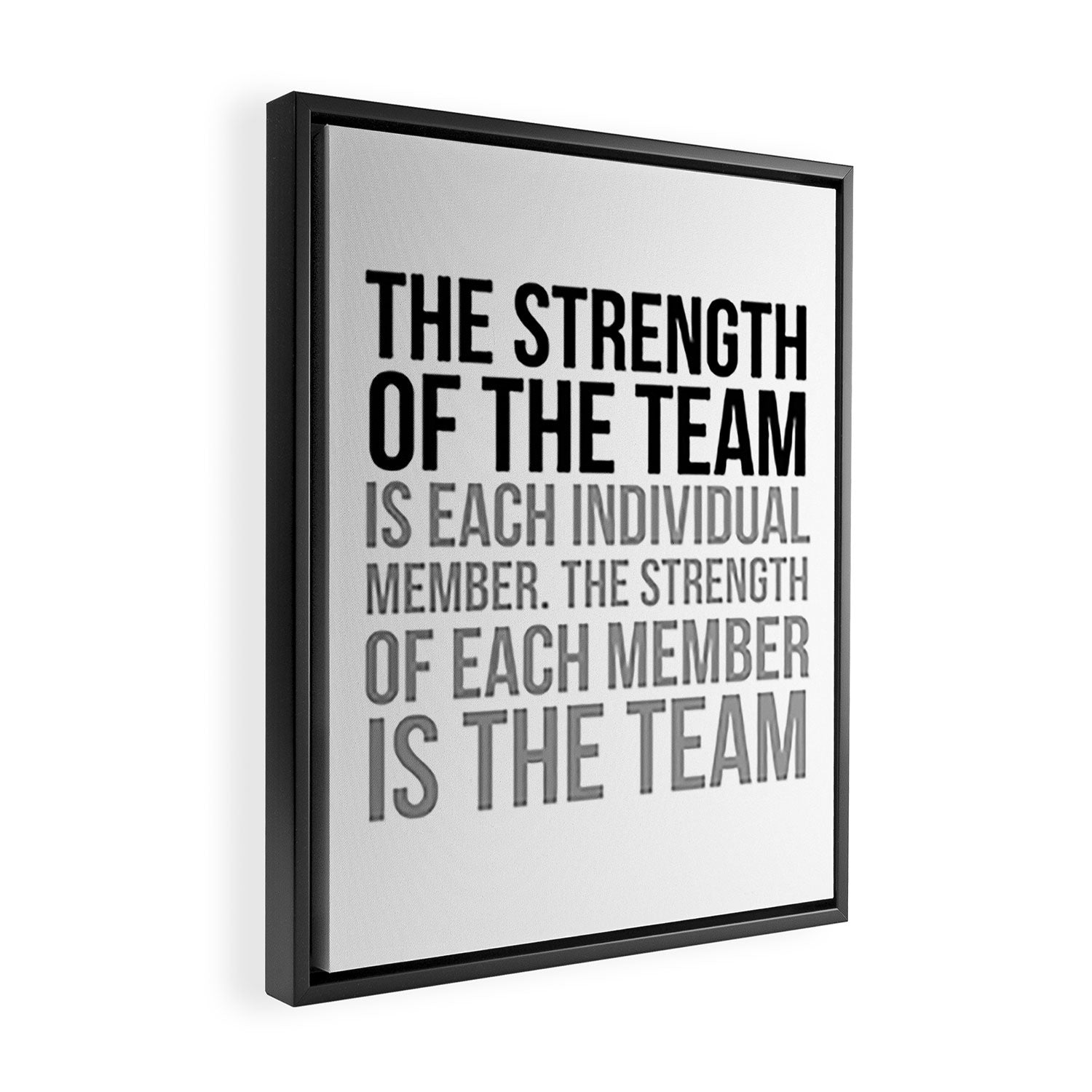 Team Work Quotes, Office Decor, Office Wall Art, Office Art, Office Gifts Framed Canvas Print Gallery Image 2