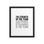 Team Work Quotes, Office Decor, Office Wall Art, Office Art, Office Gifts Framed Art Print Gallery Image 5